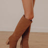 The Shiloh Faux Nubuck Knee High Boot In Brown Image - 1