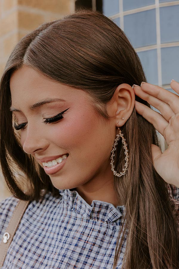 Elite Elegance Earrings In Grey