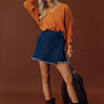 Luxe Lane Shift Top In Pumpkin Image - 1