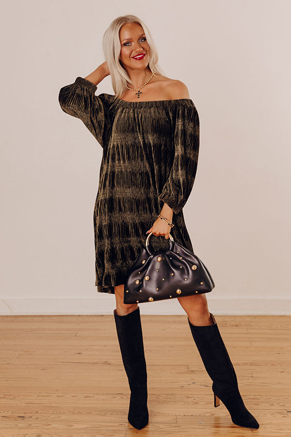 Waiting For You Velvet Dress Image - 1