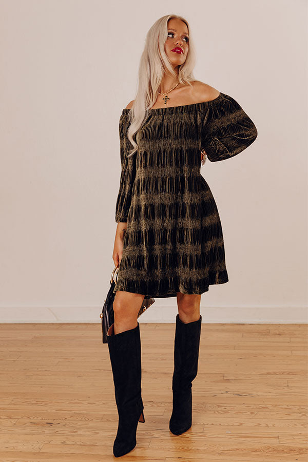 Waiting For You Velvet Dress Image - 2