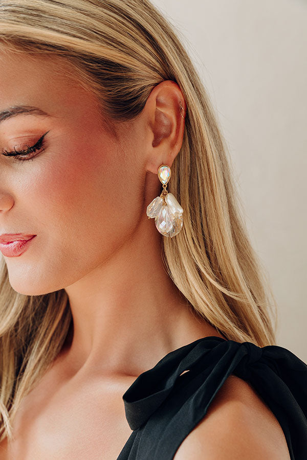 Runway Reverie Earrings In Clear