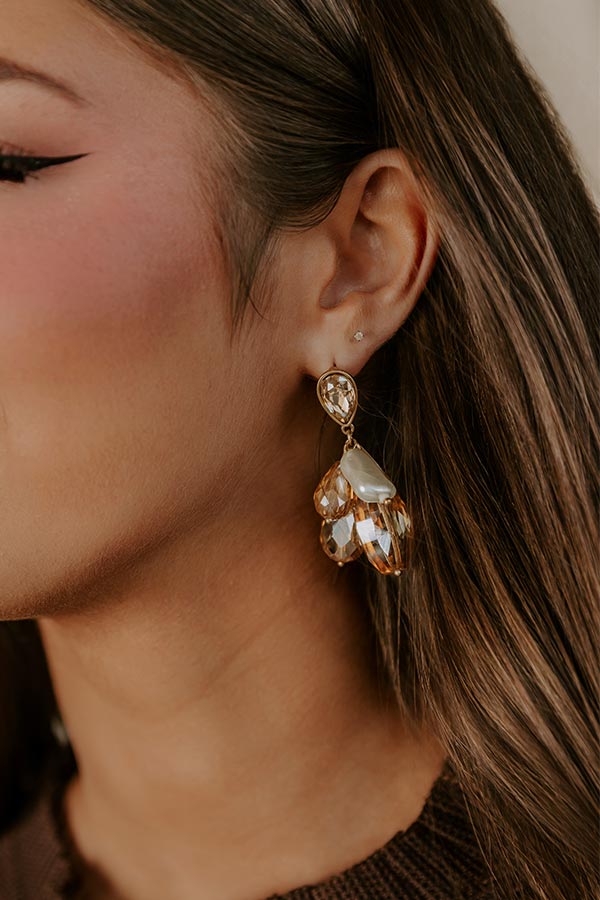 Runway Reverie Earrings In Champagne