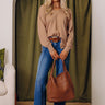 Sincerely Snuggly Sweater Top in Iced Mocha Image - 1