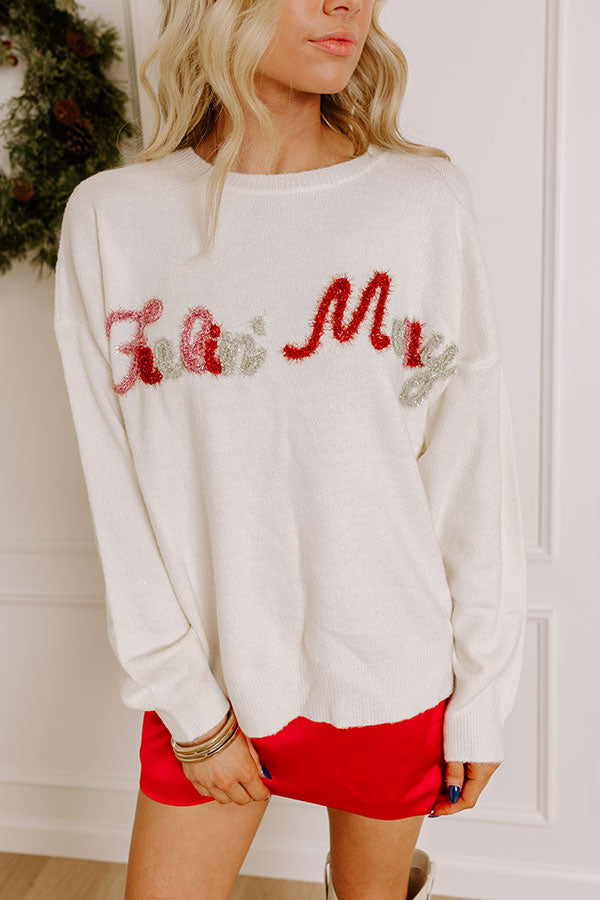 Feelin' Merry Tinsel Sweater   