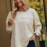 Ojai Afternoon Embroidered Top In Cream Image - 1