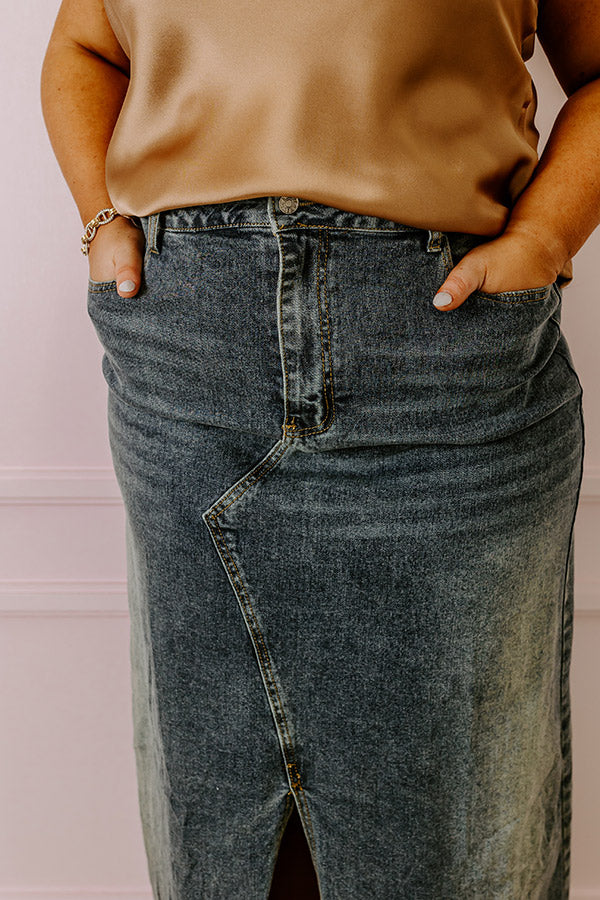 The Hudson Denim Skirt Curves