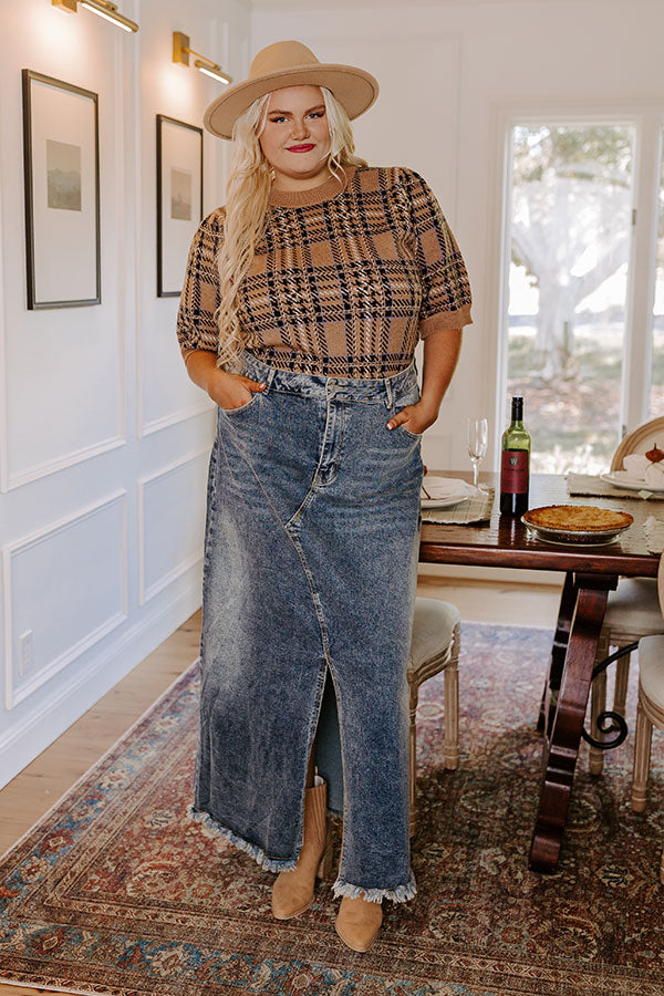 The Hudson Denim Skirt Curves