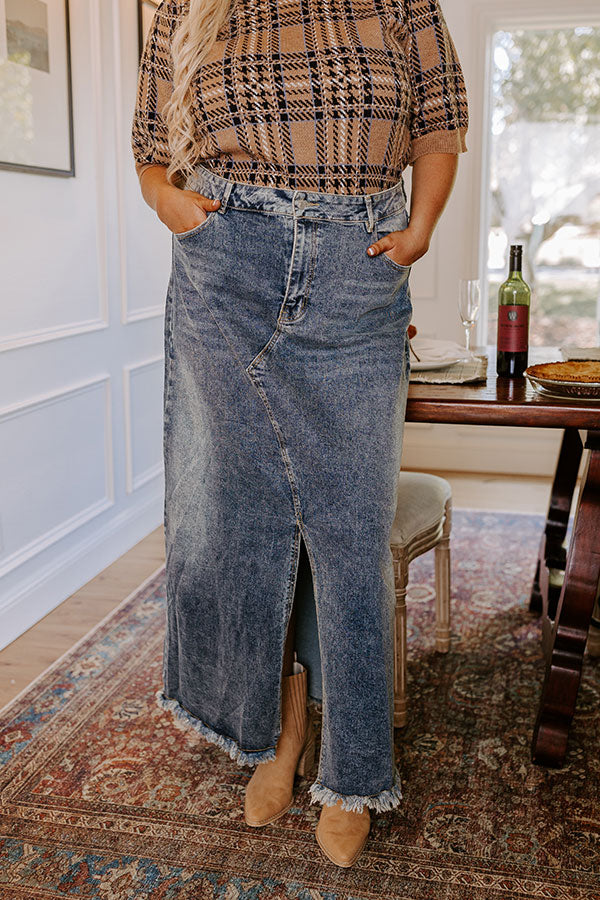 The Hudson Denim Skirt Curves