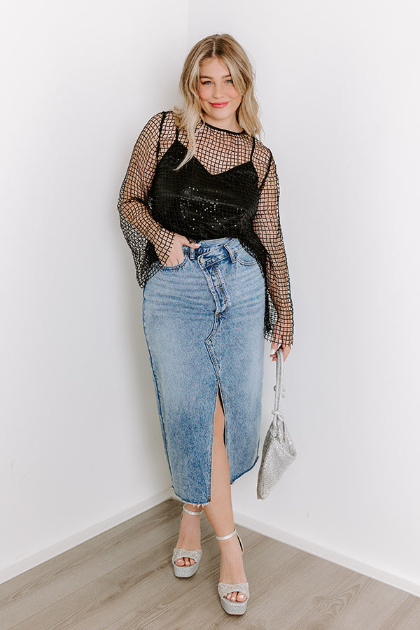 Broadway Beautiful Mesh Top