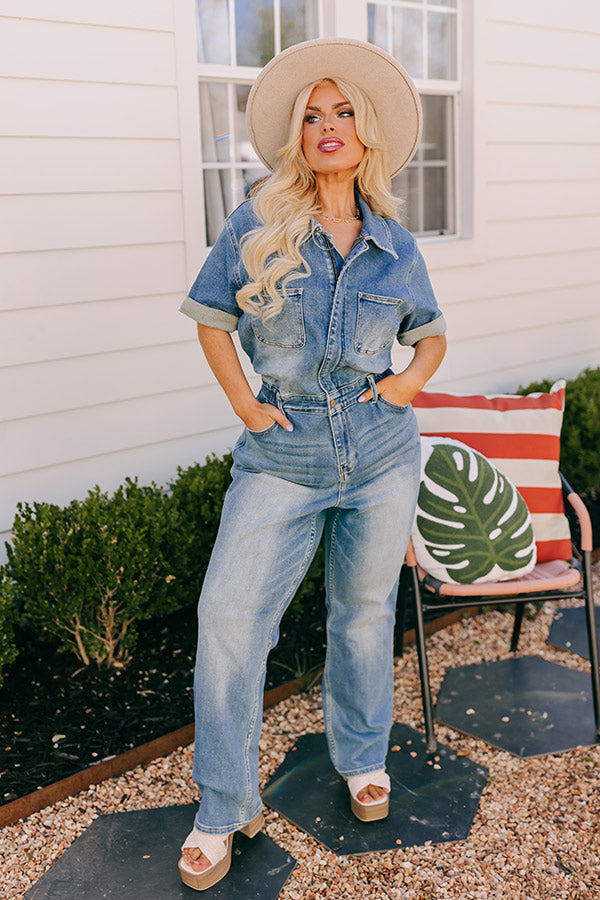 Judy Blue The Lyla Denim Jumpsuit Curves