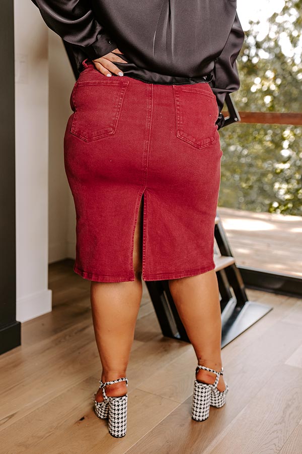 Risen The Isabelle Denim Skirt Curves