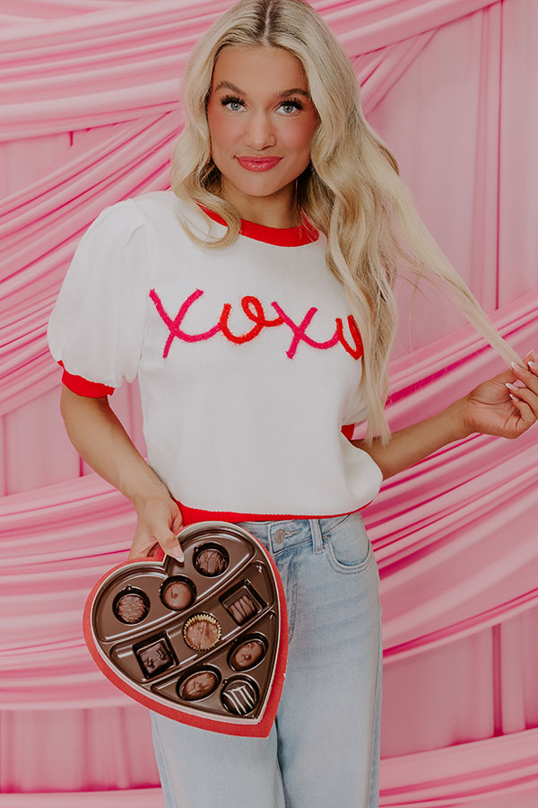 XOXO Sweater Top In Ivory