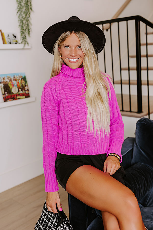 Wide Open Spaces Knit Sweater In Violet