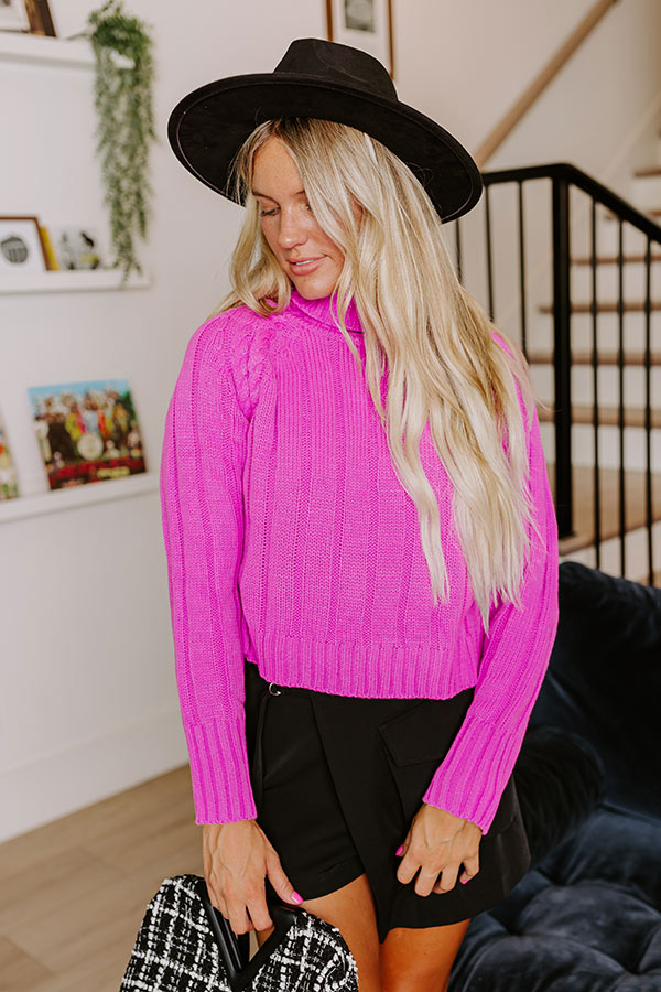 Wide Open Spaces Knit Sweater In Violet