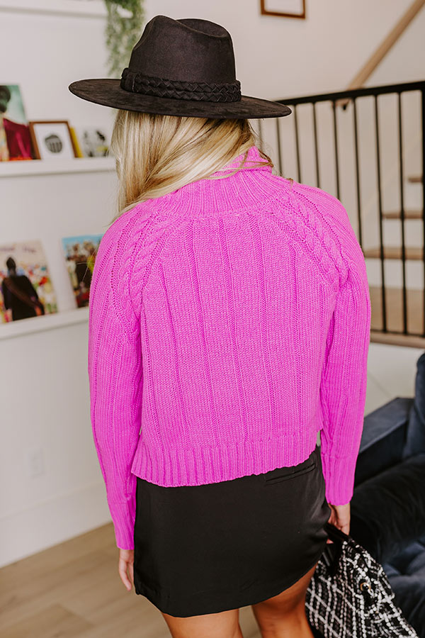 Wide Open Spaces Knit Sweater In Violet