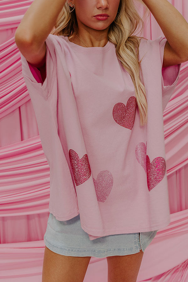 Sweethearts Oversized Embellished Tee