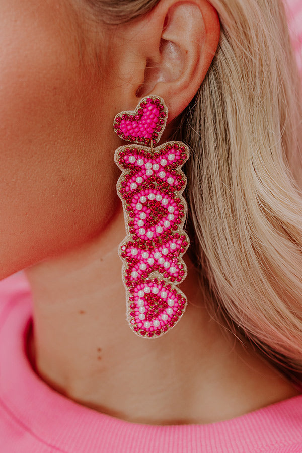 XOXO Beaded Earrings