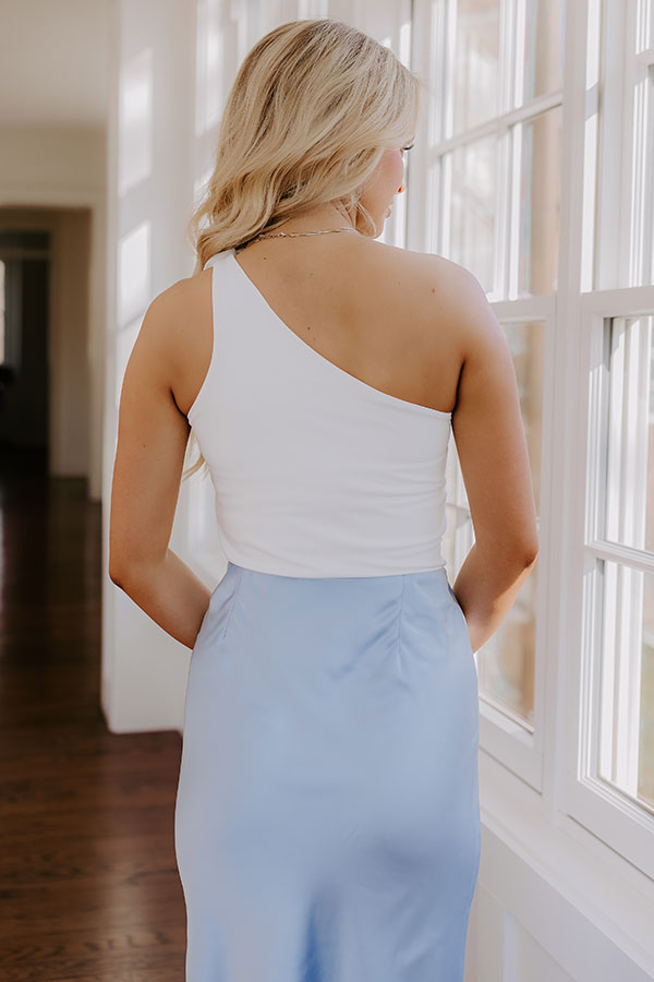 Lovely Moment Bodysuit in White