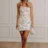 Floral Moment Embroidered Mini Dress in White Image - 1