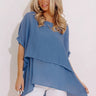 Tranquil Time Shift Top In Airy Blue Image - 1