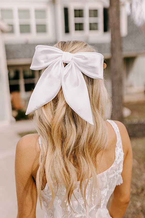 The Carly Satin Bow Hair Clip