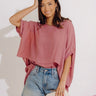 Tranquil Time Shift Top In Blush Image - 1