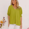 Luxe Lane Shift Top In Lime Image - 1