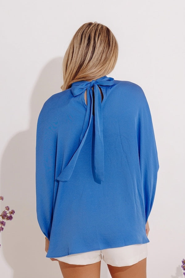 With You Always Shift Top in Blue Image - 4