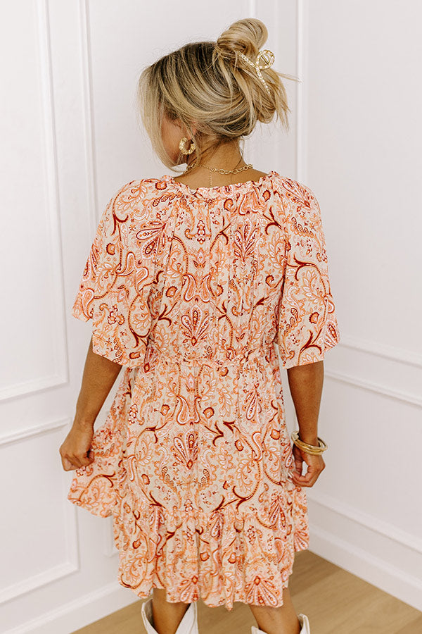 Seeking The Shore Paisley Shift Dress