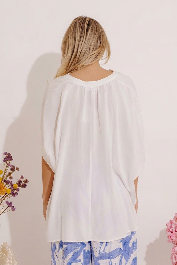 Sun-Kissed Sands Shift Top In White Image - 3