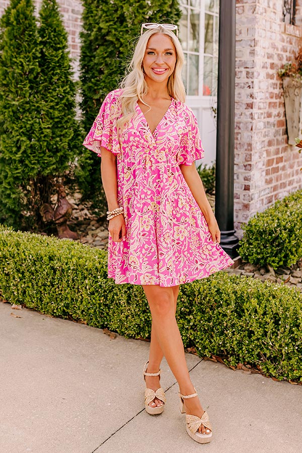 Summer Getaway Floral Mini Dress