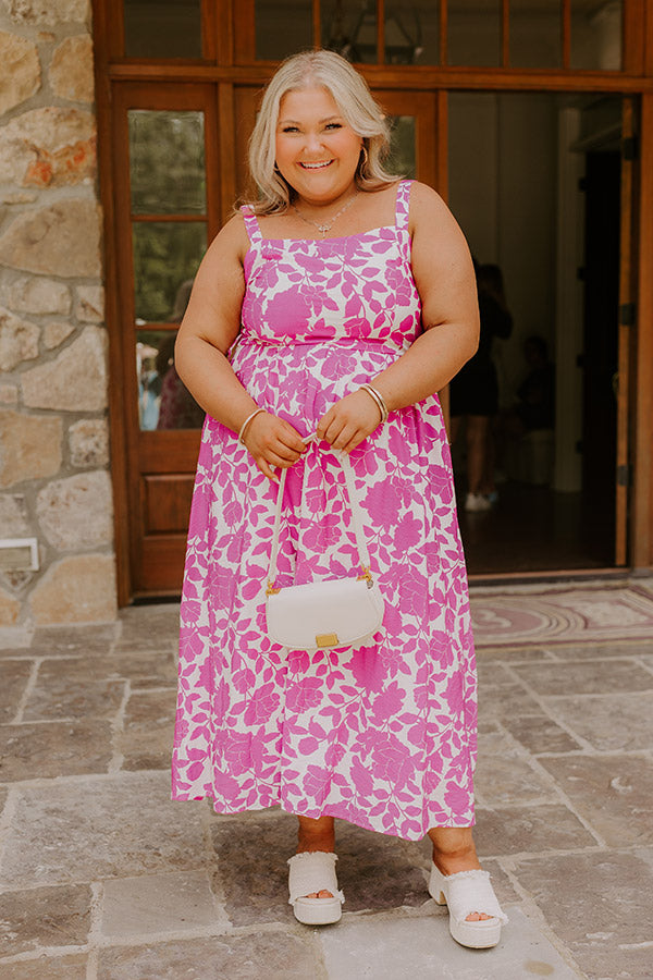 Sandy Silhouette Floral Midi Curves