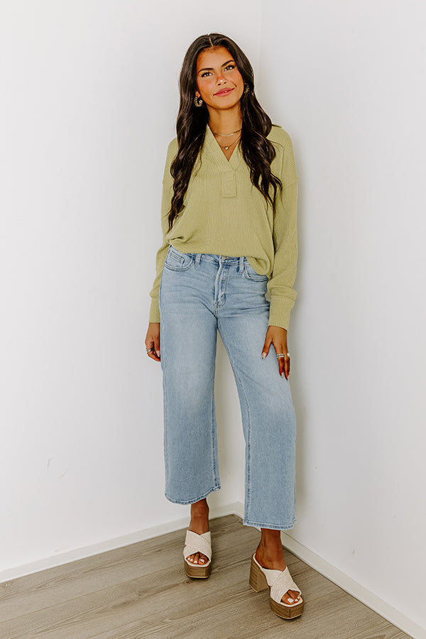 Just USA Wren High Waist Straight Leg Jean in Light Wash