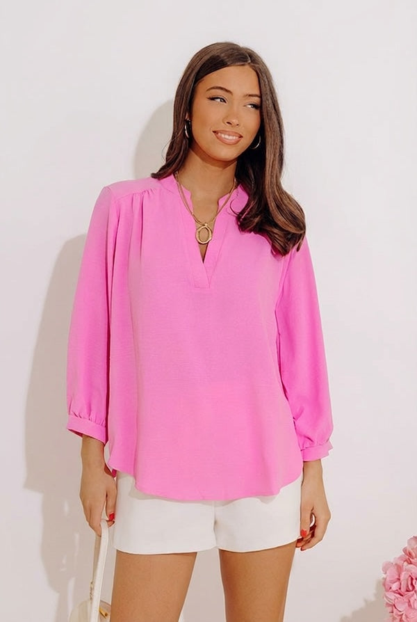 Casual Moment Shift Top in Pink Image - 2
