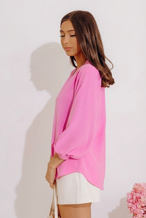 Casual Moment Shift Top in Pink Image - 3