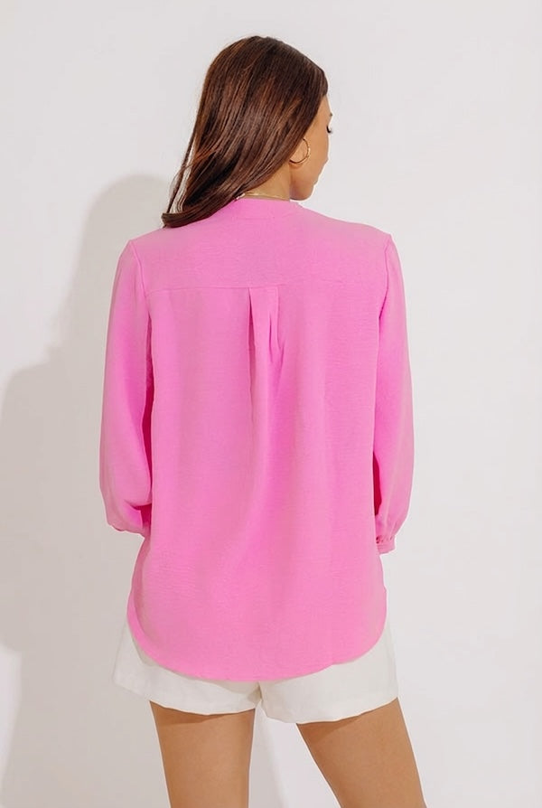 Casual Moment Shift Top in Pink Image - 4