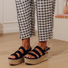 The Serena Faux Suede Espadrille in Black Image - 1