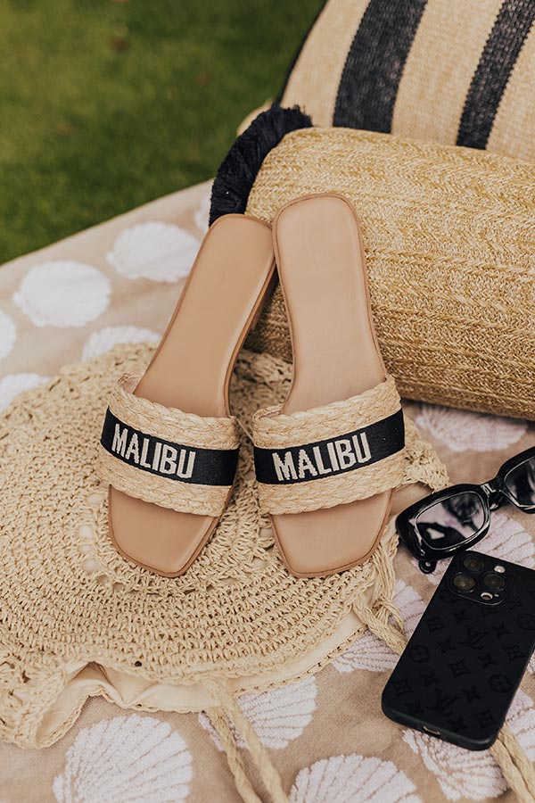 Malibu Raffia Woven Sandal Image - 2