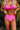  pink Beach Retreat Midrise Bikini Bottom in Neon Pink 