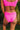 Beach Retreat Midrise Bikini Bottom in Neon Pink   