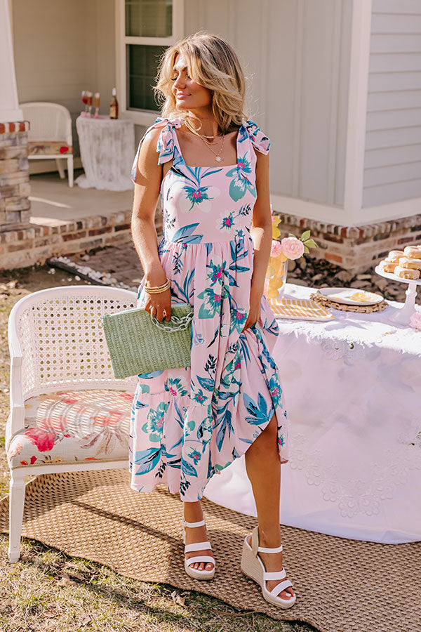 Catalina Island Floral Midi