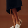 The Bridget Faux Leather Mule Loafer In Light Stone Image - 1