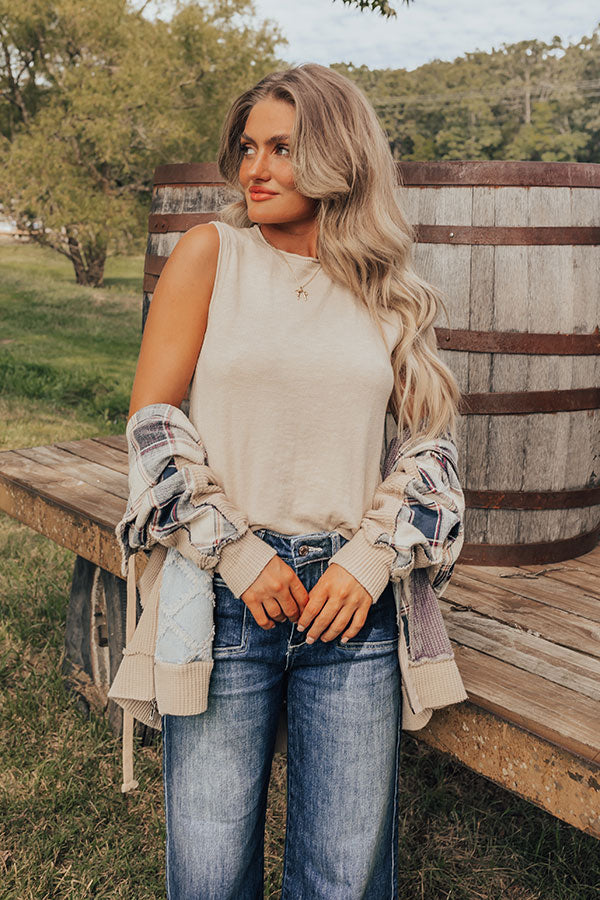 Take A Cruise Knit Top in Warm Taupe