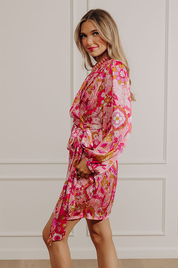 Romance In Paris Satin Mini Dress Image - 3