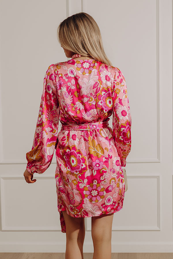 Romance In Paris Satin Mini Dress Image - 4