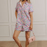 Sunny With A Chance of Blooms Denim Romper in Pink Image - 1