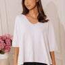 Casual Chic Shift Top in White Image - 1