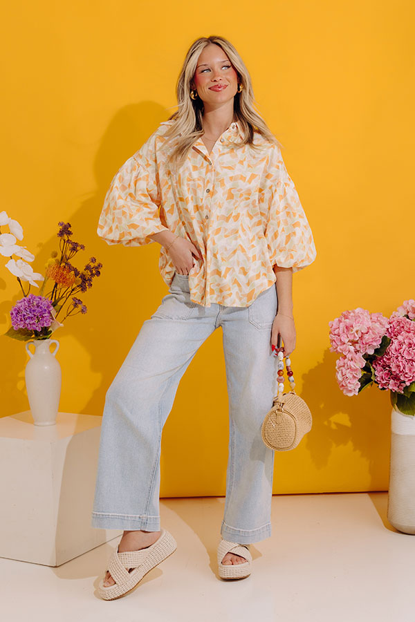 Just USA Donna High Waist Cargo Pants In Light Wash