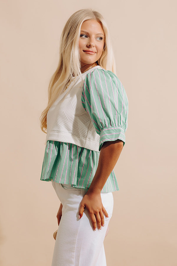 Gather The Courage Top In Ocean Wave Image - 4